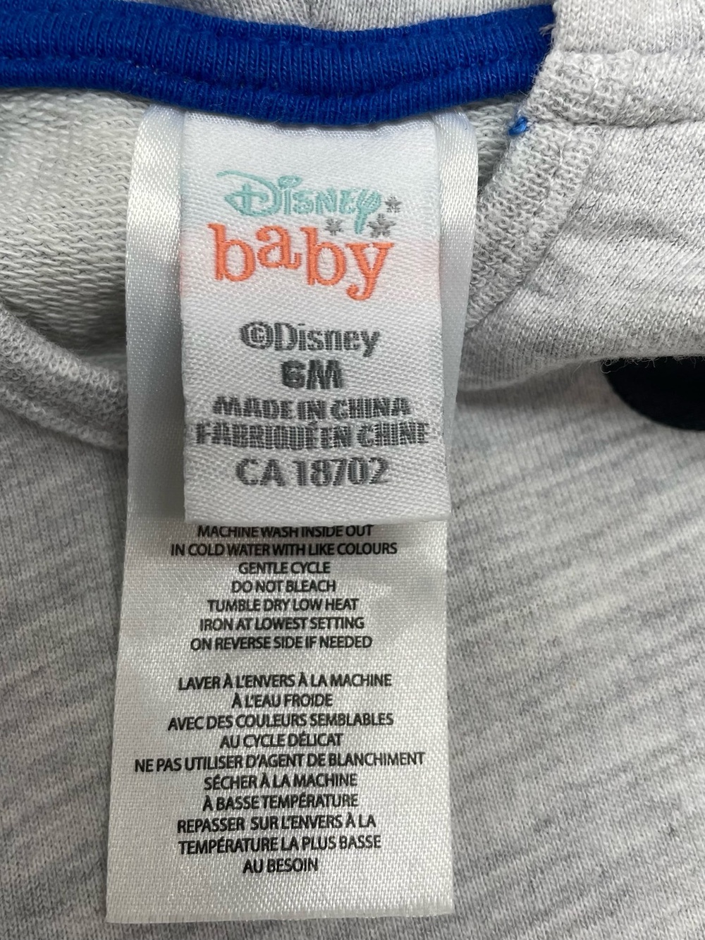 Guess OshKosh Disney Baby Clothing Lot 6-9M Blue Grey Striped Good 5pc Bundle - Picture 3 of 16